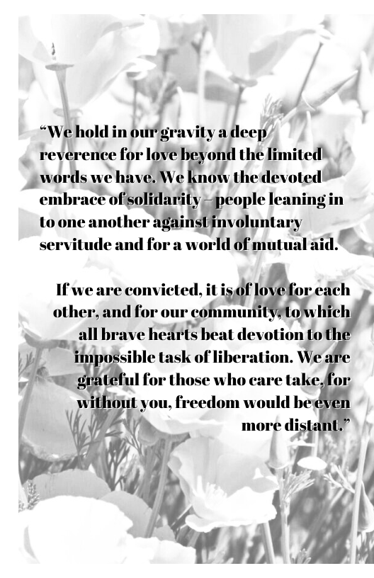 “We hold in pur’gravity adeep . reverence for lovel uh the limited words we have. We know thedevoted  embrace ofsol mﬁ:.‘yﬁenple leaning in  toone: .lnolher oluntary servitude and for a world of mutual :uﬂ  If we are convicted, lll“tf o1 other, and for our ¢ Lolnmu 0) Yh ch | o all brave hes(l‘ls be.ll dew)lnm o th  